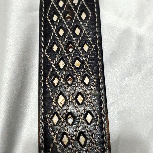 Men's Sz. 36 Leather Belt - Picture 12 of 14